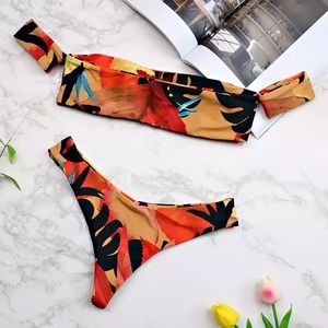Women’s Brazilian off shoulder swim suit